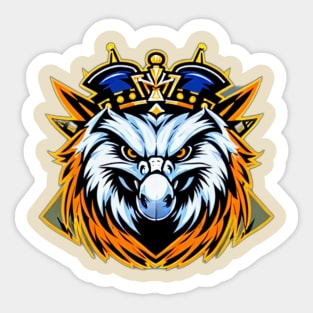 Crowned eagle Sticker